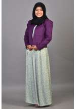 Set Gamis Blazer Purple