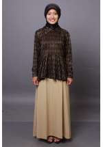 Set Peplum Sarah Black-Cream